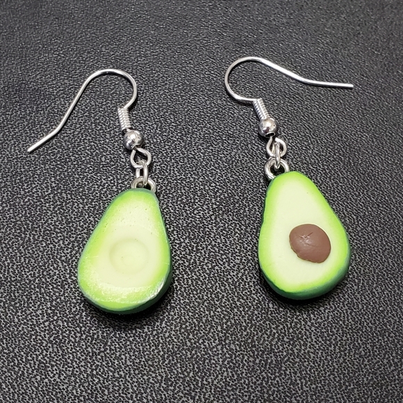 Jewelry - Dangling avocado earrings